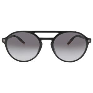 Gradient Smoke Round Mens Sunglasses EZ0180 01B