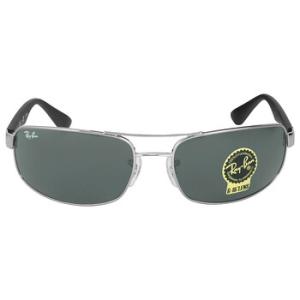 Green Rectangular Sunglasses RB3445 004