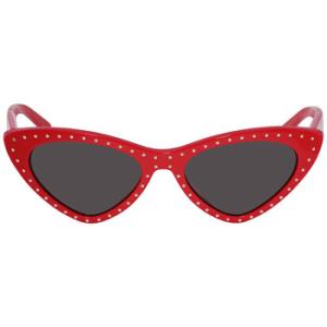 Grey Blue Cat Eye Sunglasses MOS 006S 0C9AIR