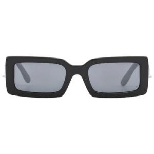 Grey Mirror Black Rectangular Sunglasses DG4416 5016G