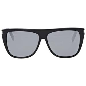 Grey Mirror Rectangular Sunglasses SL 1 001