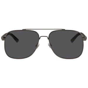 Grey Pilot Sunglasses GG0422S 001