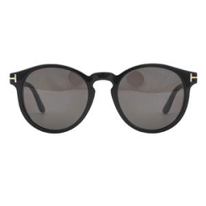 Ian Smoke Round Sunglasses FT0591 01A