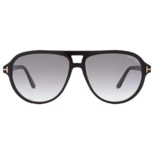 Jeffrey Gradient Smoke Pilot Sunglasses FT0932 01B