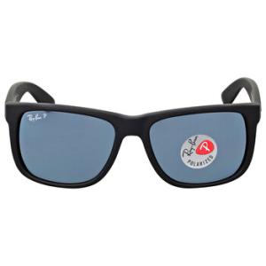 Justin Classic Polarized Blue Classic Rectangular Sunglasses RB4165 6222V