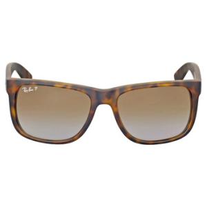 Justin Classic Polarized Brown Gradient Square Sunglasses RB4165 865T5