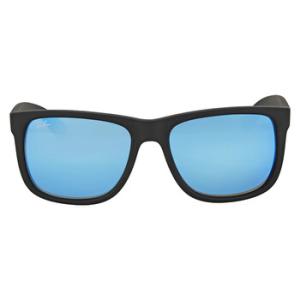 Justin Color Mix Blue Mirror Square Sunglasses RB4165 62255
