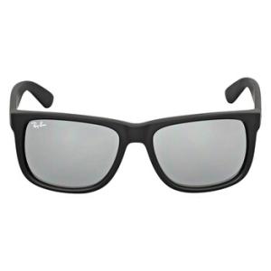 Justin Color Mix Grey Mirror Square Sunglasses RB4165 6226G