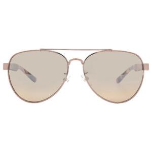Light Brown Gradient Mirror Pilot Ladies Sunglasses TY6070 32738Z