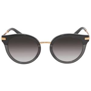 Light Grey Gradient Black Round Sunglasses DG4394F 32468G