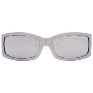 Light Grey Mirror Silver Wrap Sunglasses DG6188 34156G