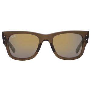 Mega Wayfarer Gold Mirror Square Sunglasses RB0840S 663693