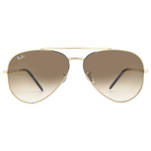 New Aviator Light Brown Gradient Pilot Sunglasses RB3625 00151