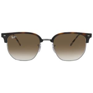 New Clubmaster Brown Gradient Irregular Sunglasses RB4416 71051