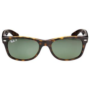 New Wayfarer Classic Polarized Green Classic G15 Sunglasses RB2132 90258