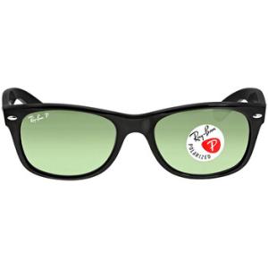 New Wayfarer Classic Polarized Green Sunglasses RB2132 90158