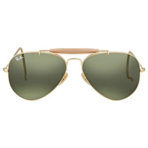 Outdoorsman Green Classic G15 Aviator Sunglasses RB3030 L0216