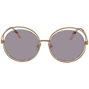 Pink Mirror Round Sunglasses BL7036 B90