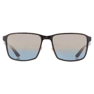 Polarized Blue Gold Chromance Square Sunglasses RB3721CH 187J0