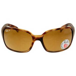 Polarized Brown Classic B15 Rectangular Sunglasses RB4068 64257