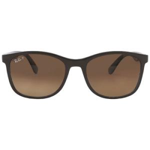 Polarized Brown Gradient Square Sunglasses RB4374 6600M2