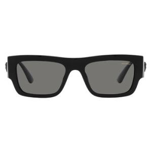 Polarized Dark Gray Rectangular Sunglasses VE4416U GB181