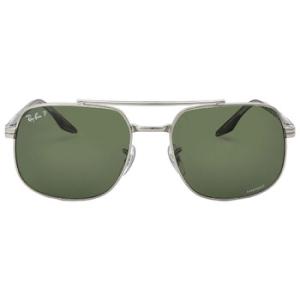 Polarized Dark Green Square Sunglasses RB3699 003P1