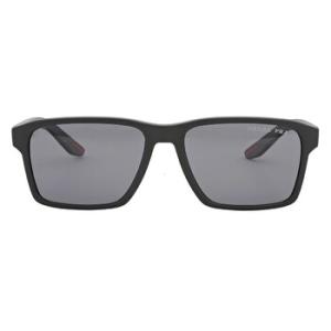 Polarized Dark Grey Rectangular Sunglasses PS 05YS DG002G