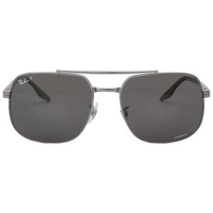 Polarized Dark grey Square Sunglasses RB3699 004K8
