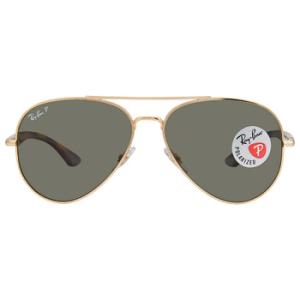 Polarized Green Classic G15 Aviator Unisex Sunglasses RB3675 00158