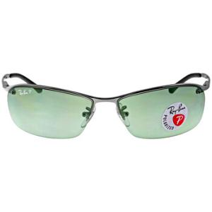 Polarized Green Classic G15 Rectangular Sunglasses RB3183 0049A