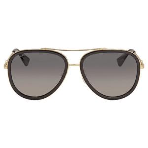 Polarized Grey Gradient Pilot Sunglasses GG0062S 011