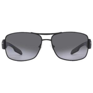 Polarized Grey Gradient Rectangular Sunglasses PS 53NS DG05W1