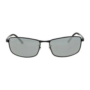 Polarized Grey Gradient Rectangular Sunglasses RB3498 00681