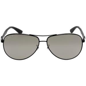 Polarized Grey Mirror Aviator Sunglasses RB8313 002K7
