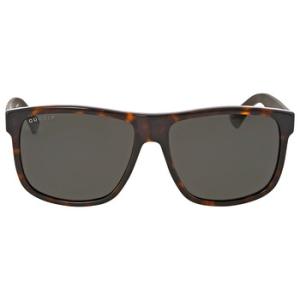 Polarized Grey Square Sunglasses GG0010S 003