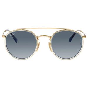 Round Double Bridge Blue Gradient Sunglasses RB3647N 91233M
