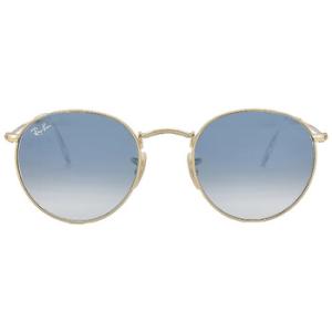 Round Flat Lenses Light Blue Gradient Sunglasses RB3447N 0013F