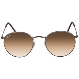 Round Flat Lenses Light Brown Gradient Round Sunglasses RB3447N 00451