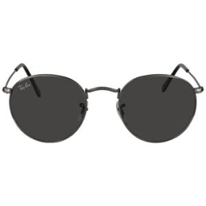 Round Metal Antiqued Dark GreySunglasses RB3447 9229B1