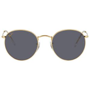 Round Metal Blue Sunglasses RB3447 9196R5