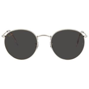 Round Metal Legend Gold Dark Grey Round Sunglasses RB3447 9198B1