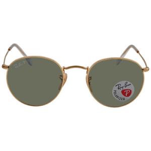 Round Metal Polarized Green Classic G15 Sunglasses RB3447 00158