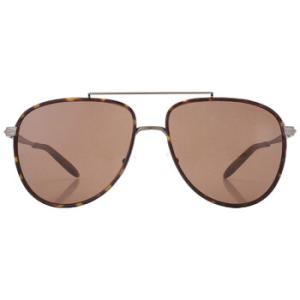 Saxon Dark Brown Pilot Sunglasses MK1132J 102373