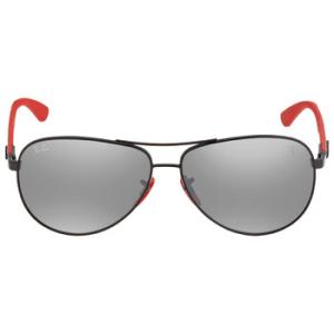 Scuderia Ferrari Grey Mirror Pilot Sunglasses RB8313M F0096G