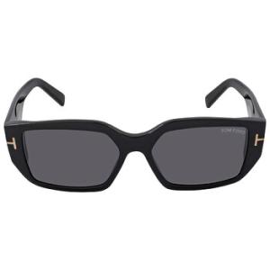 Silvano Smoke Rectangular Sunglasses FT0989 01A