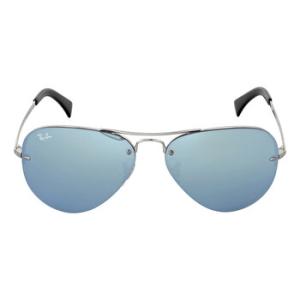 Silver Mirror Aviator Sunglasses RB3449 00330