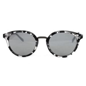 Silver Mirror Round Sunglasses GF0305 56U