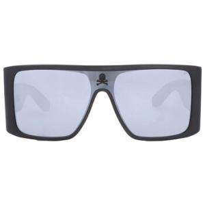 Silver Mirror Shield Sunglasses SPP014M 703X