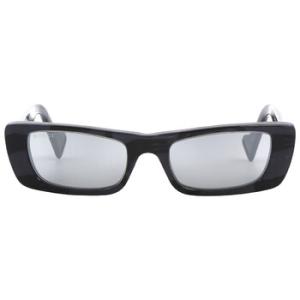 Silver Rectangular Sunglasses GG0516S 013